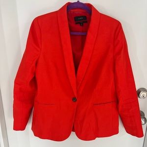 Beautiful orange J. Crew blazer. Light fabric